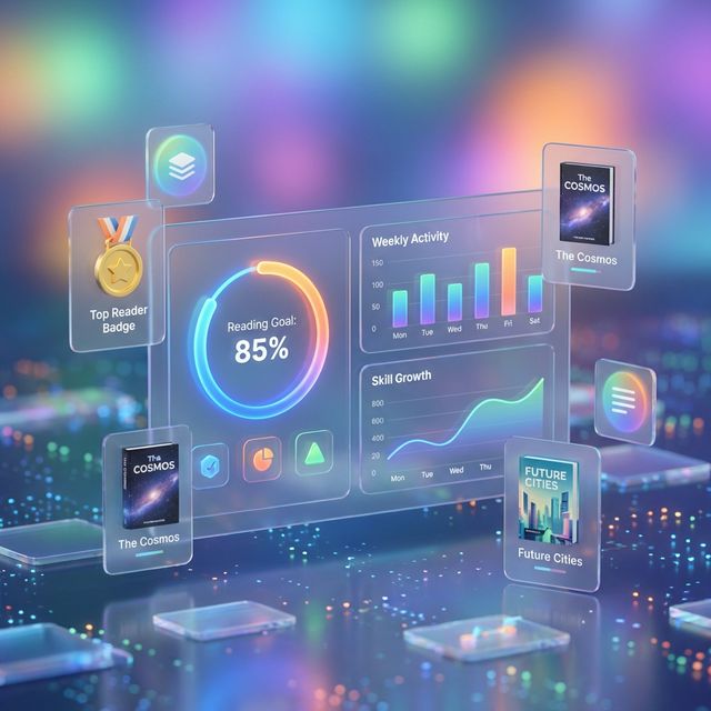 ReadnQuiz 기능 대시보드 일러스트