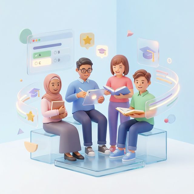 ReadnQuiz 영어원서퀴즈 프로그램 홈 일러스트